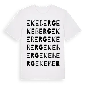 Ekeberg ordlek t-shirt – ekologisk bomull t-shirt från Pinshirt