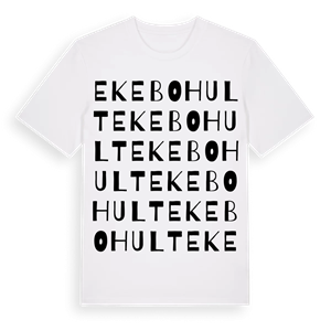 Ekebohult ordlek t-shirt – ekologisk bomull t-shirt från Pinshirt