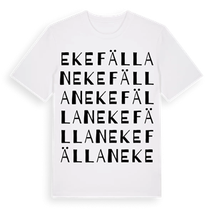 Ekefällan ordlek t-shirt – ekologisk bomull t-shirt från Pinshirt