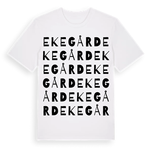 Ekegård ordlek t-shirt – ekologisk bomull t-shirt från Pinshirt