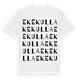 White t-shirt med Ekekulla ordlek t-shirt