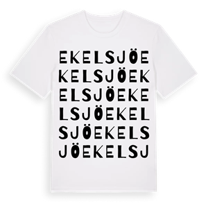 Ekelsjö ordlek t-shirt – ekologisk bomull t-shirt från Pinshirt