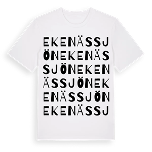 Ekenässjön ordlek t-shirt – ekologisk bomull t-shirt från Pinshirt