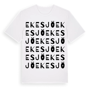 Ekesjö ordlek t-shirt – ekologisk bomull t-shirt från Pinshirt