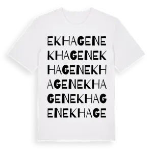 Ekhagen ordlek t-shirt – ekologisk bomull t-shirt från Pinshirt