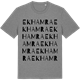 Mid Heather Gray t-shirt med Ekhamra ordlek t-shirt