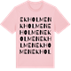 Pink Cotton t-shirt med Ekholmen ordlek t-shirt