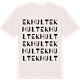 Vintage White t-shirt med Ekhult ordlek t-shirt