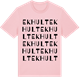 Pink Cotton t-shirt med Ekhult ordlek t-shirt