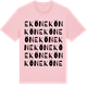Pink Cotton t-shirt med Ekön ordlek t-shirt
