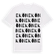 White t-shirt med Ekön ordlek t-shirt