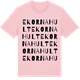 Pink Cotton t-shirt med Ekornahult ordlek t-shirt