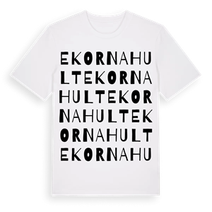 Ekornahult ordlek t-shirt – ekologisk bomull t-shirt från Pinshirt