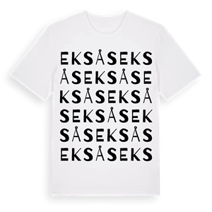 Eksås ordlek t-shirt – ekologisk bomull t-shirt från Pinshirt