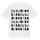 White t-shirt med Eksjöhovgård ordlek t-shirt