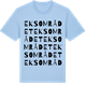 Blue Soul t-shirt med Eksområdet ordlek t-shirt