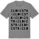 Mid Heather Gray t-shirt med Eldhestra ordlek t-shirt