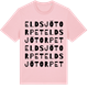 Pink Cotton t-shirt med Eldsjötorpet ordlek t-shirt