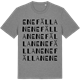 Mid Heather Gray t-shirt med Enefällan ordlek t-shirt