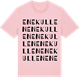 Pink Cotton t-shirt med Enekullen ordlek t-shirt