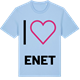 Blue Soul t-shirt med Jag älskar Enet t-shirt stort tryck
