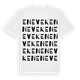 White t-shirt med Eneveken ordlek t-shirt