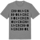 Mid Heather Gray t-shirt med Enholmen ordlek t-shirt