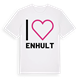 White t-shirt med Jag älskar Enhult t-shirt stort tryck