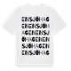 White t-shirt med Ensjöhagen ordlek t-shirt