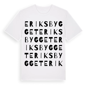 Eriksbygget ordlek t-shirt – ekologisk bomull t-shirt från Pinshirt