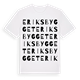 Eriksbygget ordlek t-shirt
