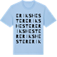 Blue Soul t-shirt med Erikshester ordlek t-shirt