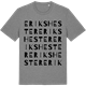 Mid Heather Gray t-shirt med Erikshester ordlek t-shirt