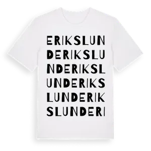 Erikslund ordlek t-shirt – ekologisk bomull t-shirt från Pinshirt