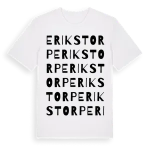Erikstorp ordlek t-shirt – ekologisk bomull t-shirt från Pinshirt