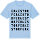 Blue Soul t-shirt med Erkestorp ordlek t-shirt