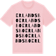 Pink Cotton t-shirt med Erlandsbo ordlek t-shirt
