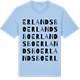 Blue Soul t-shirt med Erlandsbo ordlek t-shirt
