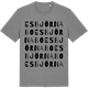 Mid Heather Gray t-shirt med Esbjörnabo ordlek t-shirt
