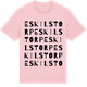 Pink Cotton t-shirt med Eskilstorp ordlek t-shirt