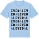 Blue Soul t-shirt med Evedal ordlek t-shirt