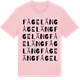 Pink Cotton t-shirt med Fågeläng ordlek t-shirt