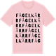 Pink Cotton t-shirt med Fågelkärr ordlek t-shirt