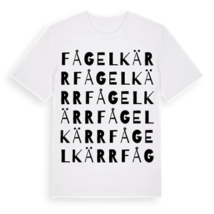 Fågelkärr ordlek t-shirt – ekologisk bomull t-shirt från Pinshirt