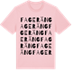 Pink Cotton t-shirt med Fageräng ordlek t-shirt