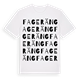 White t-shirt med Fageräng ordlek t-shirt