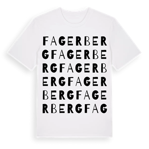 Fagerberg ordlek t-shirt – ekologisk bomull t-shirt från Pinshirt