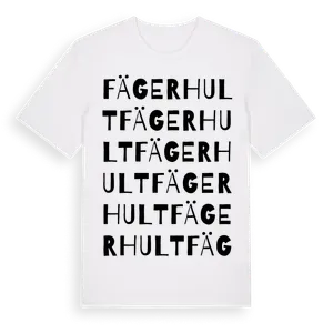 Fägerhult ordlek t-shirt – ekologisk bomull t-shirt från Pinshirt