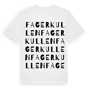 Fagerkullen ordlek t-shirt – ekologisk bomull t-shirt från Pinshirt
