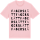 Pink Cotton t-shirt med Fagerslätt ordlek t-shirt